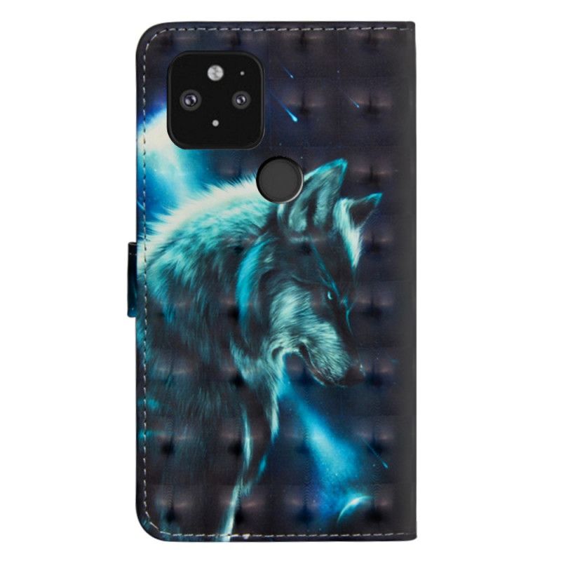Bescherming Hoesje Google Pixel 5 Telefoonhoesje Majestueuze Wolf
