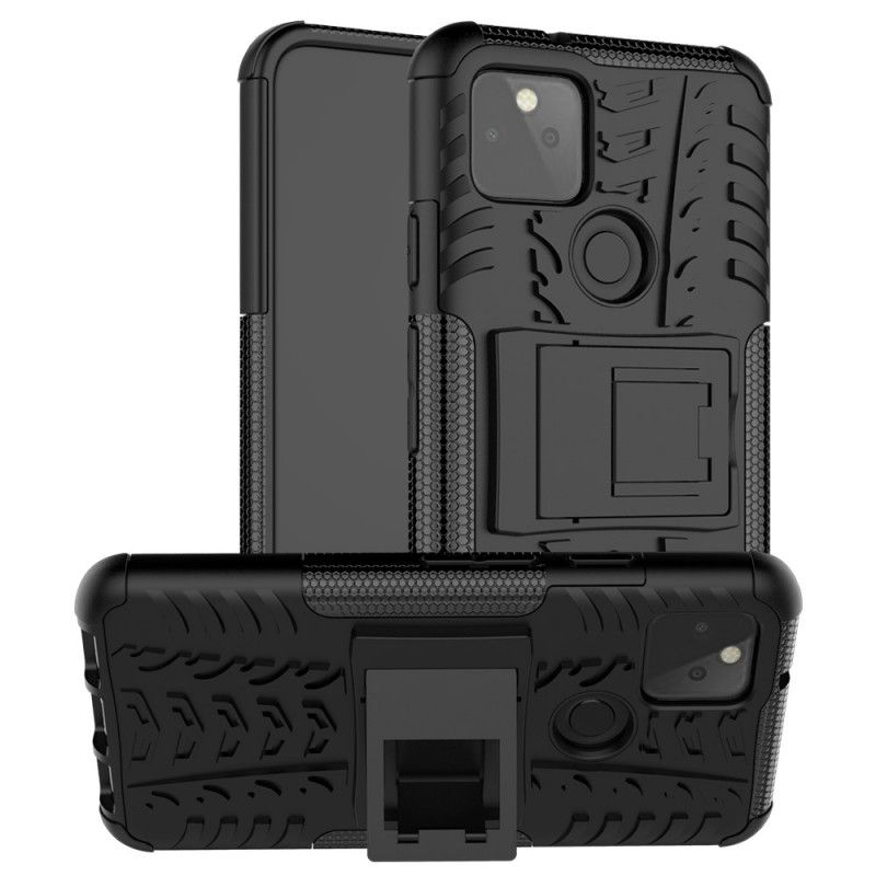 Case Hoesje Google Pixel 5 Wit Zwart Telefoonhoesje Premium Resistent