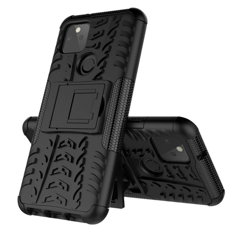 Case Hoesje Google Pixel 5 Wit Zwart Telefoonhoesje Premium Resistent