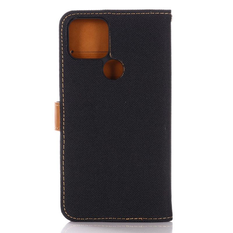 Leren Hoesje Google Pixel 5 Donkerblauw Zwart Spijkerbroek