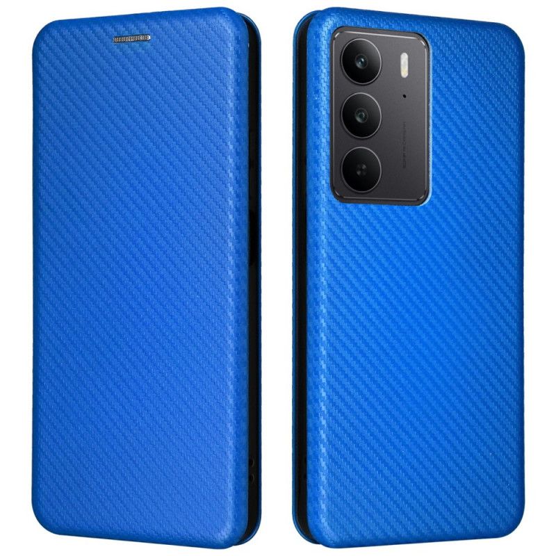 Folio-hoesje Realme C75 Koolstofvezel