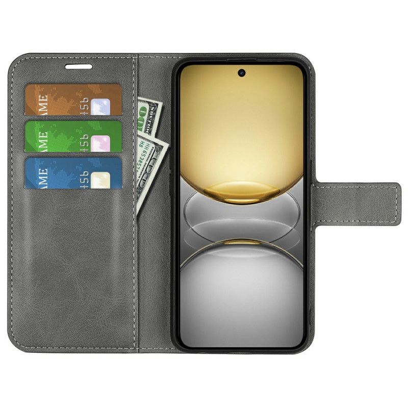 Folio-hoesje Realme C75 Leerstijl