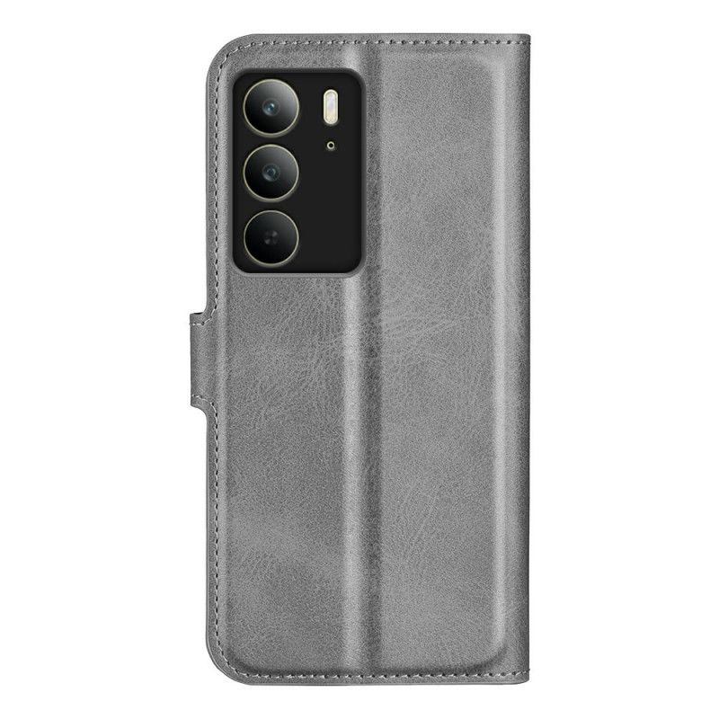 Folio-hoesje Realme C75 Leerstijl