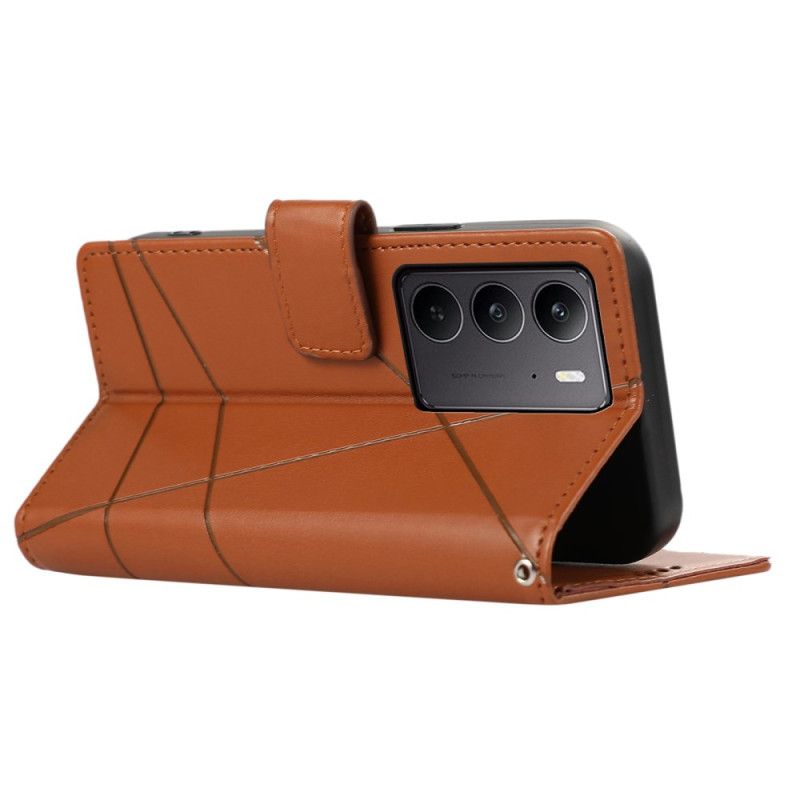 Folio-hoesje Realme C75 Telefoonhoesje Lijnen