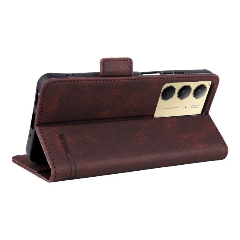 Leren Hoesje Realme C75 Retro Bescherming Hoesje