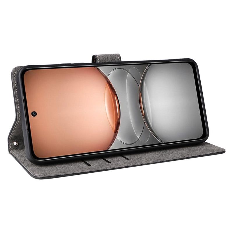 Leren Hoesje Voor Realme C75 Rfid-bescherming Suède-effect