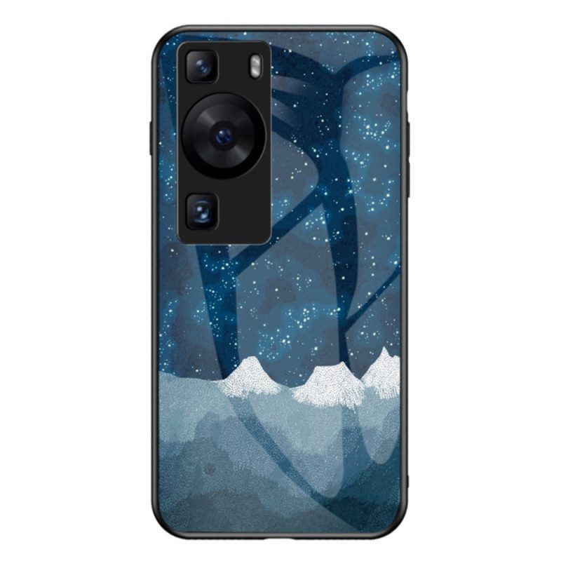 Hoesje voor Huawei P60 Pro Hemelgehard Glas