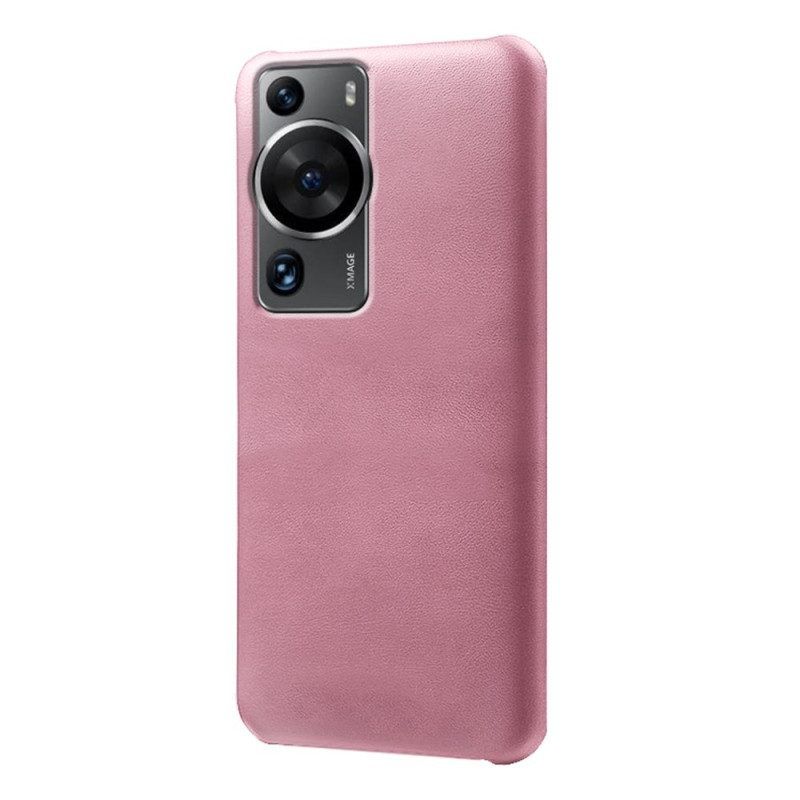 Hoesje voor Huawei P60 Pro Ledereffect