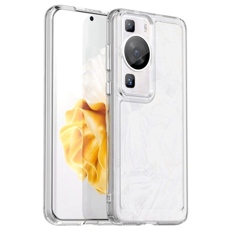 Hoesje voor Huawei P60 Pro Transparante Candy-serie