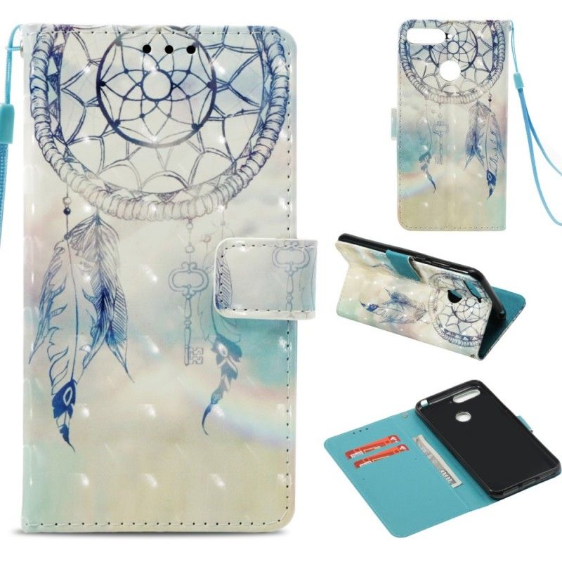 Leren Hoesje Honor 7A 3D Dromenvanger