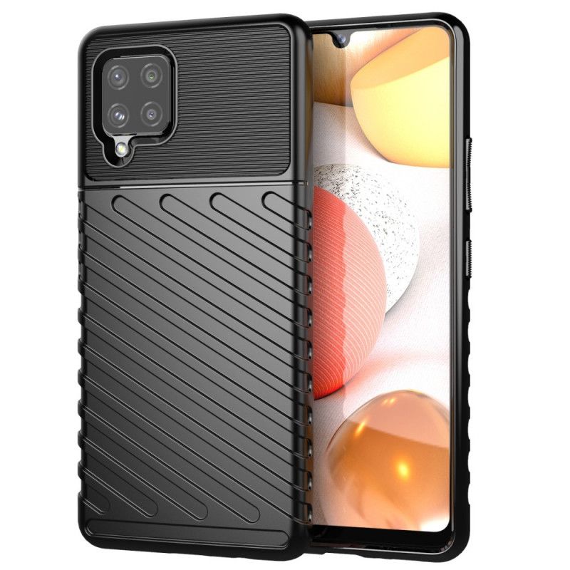 Case Hoesje Samsung Galaxy A42 5G Groen Zwart Telefoonhoesje Donderreeks