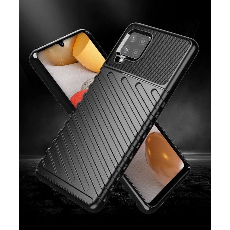 Case Hoesje Samsung Galaxy A42 5G Groen Zwart Telefoonhoesje Donderreeks
