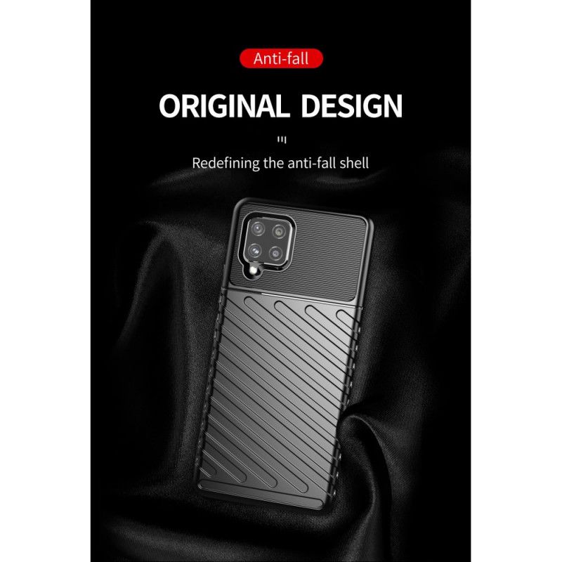 Case Hoesje Samsung Galaxy A42 5G Groen Zwart Telefoonhoesje Donderreeks