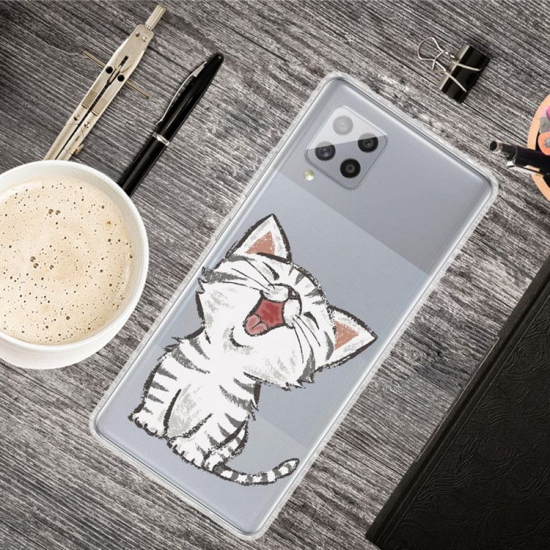 Case Hoesje Samsung Galaxy A42 5G Telefoonhoesje Schattige Kat