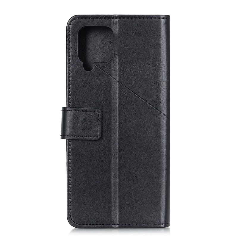 Cover Folio-hoesje Samsung Galaxy A42 5G Groen Zwart Telefoonhoesje Klinknagel X Ontwerp