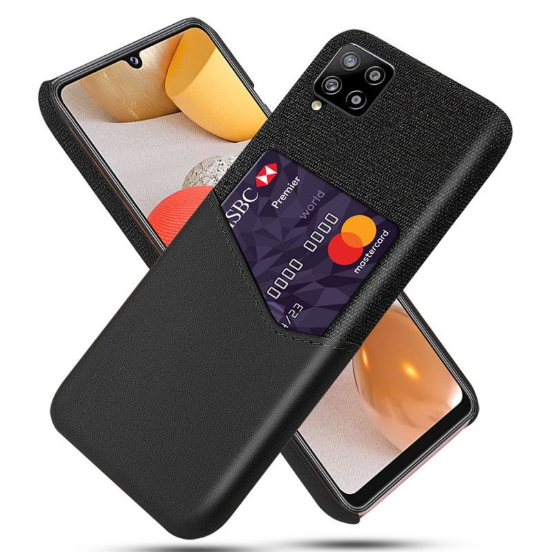 Cover Hoesje Samsung Galaxy A42 5G Grijs Zwart Telefoonhoesje Ksq Kaarthouder
