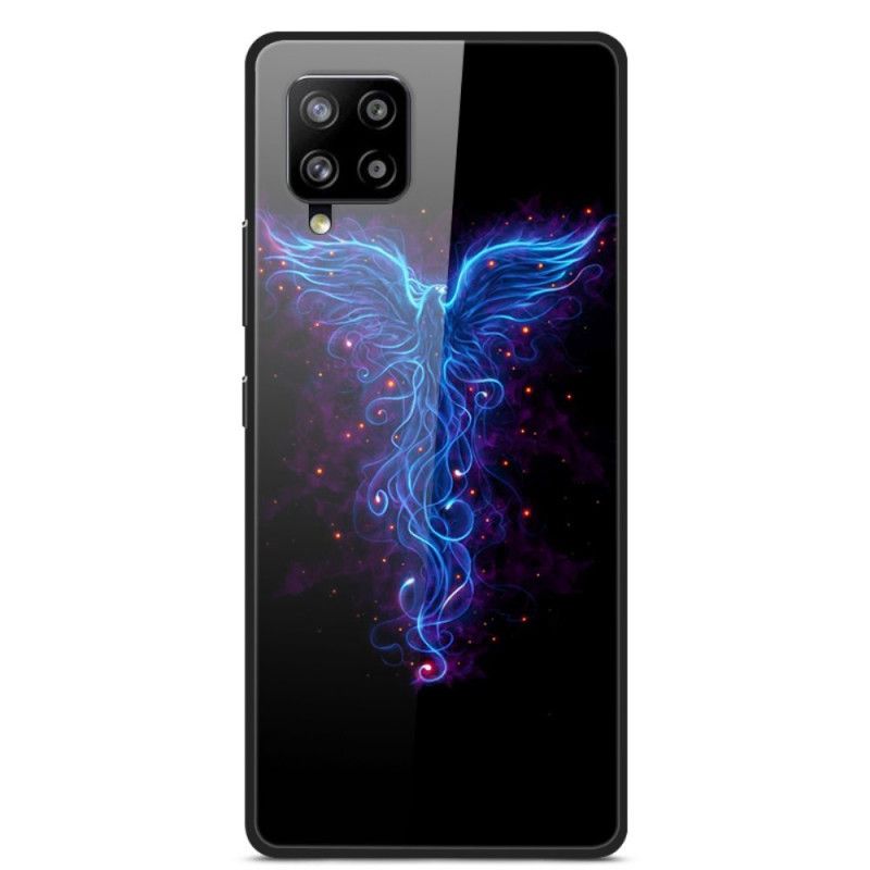 Cover Hoesje Samsung Galaxy A42 5G Telefoonhoesje Phoenix Gehard Glas