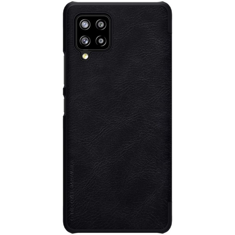 Folio-hoesje Samsung Galaxy A42 5G Rood Zwart Nillkin Qin-Reeks