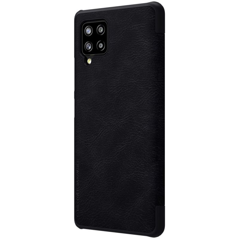 Folio-hoesje Samsung Galaxy A42 5G Rood Zwart Nillkin Qin-Reeks