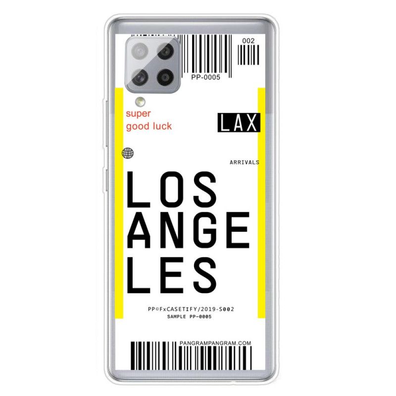 Hoesje Samsung Galaxy A42 5G Instapkaart Naar Los Angeles