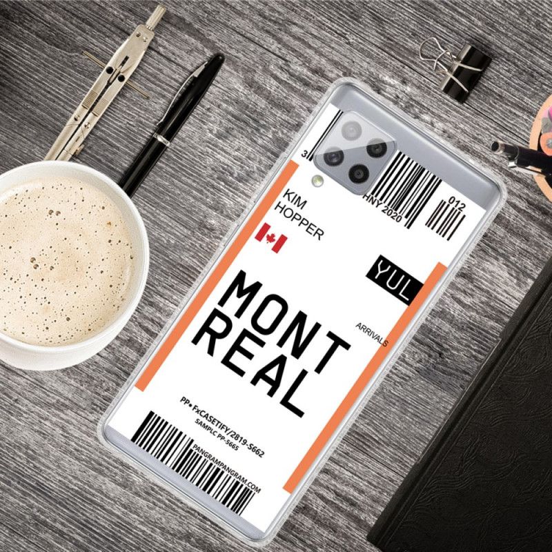 Hoesje Samsung Galaxy A42 5G Instapkaart Naar Montreal