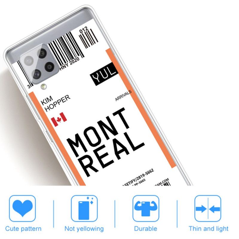Hoesje Samsung Galaxy A42 5G Instapkaart Naar Montreal