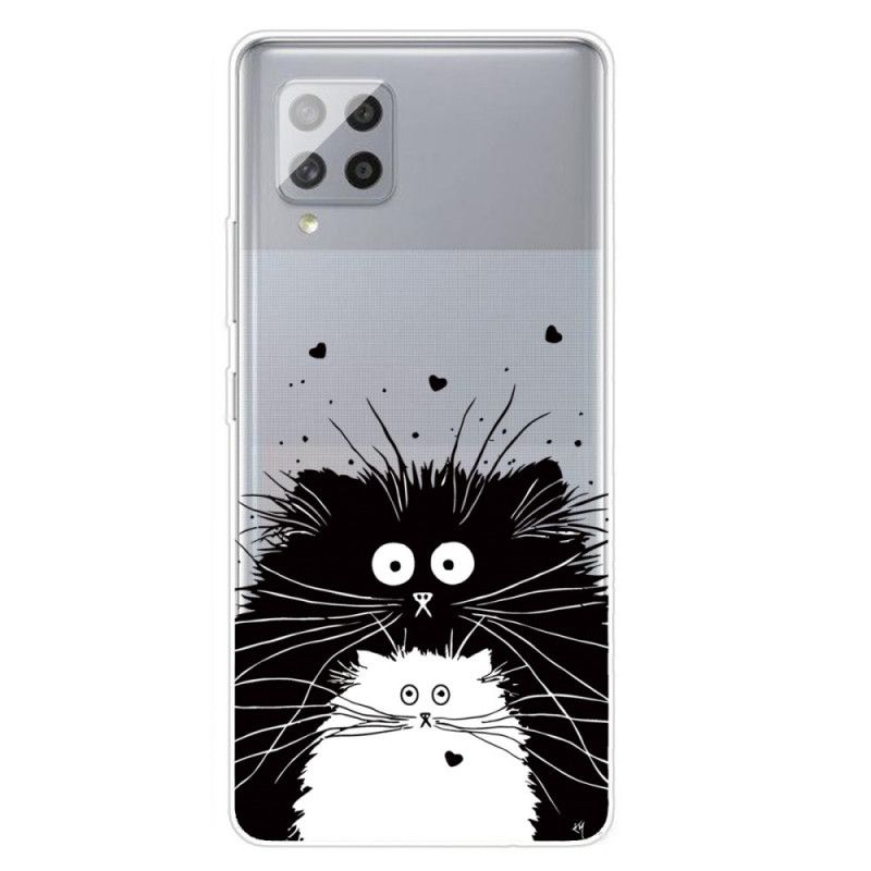 Hoesje Samsung Galaxy A42 5G Let Op De Katten