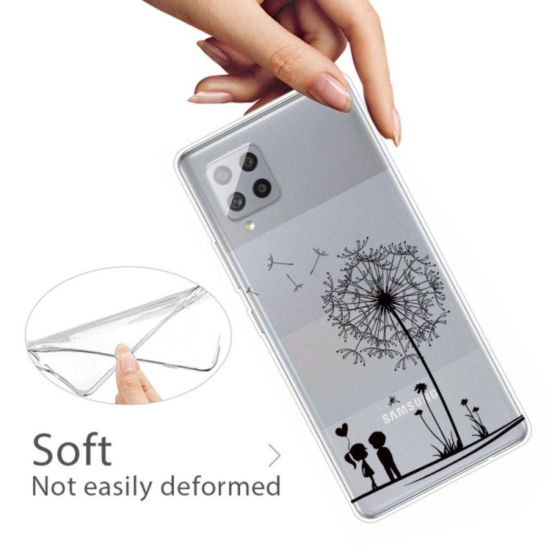 Hoesje Samsung Galaxy A42 5G Telefoonhoesje Paardenbloemliefde