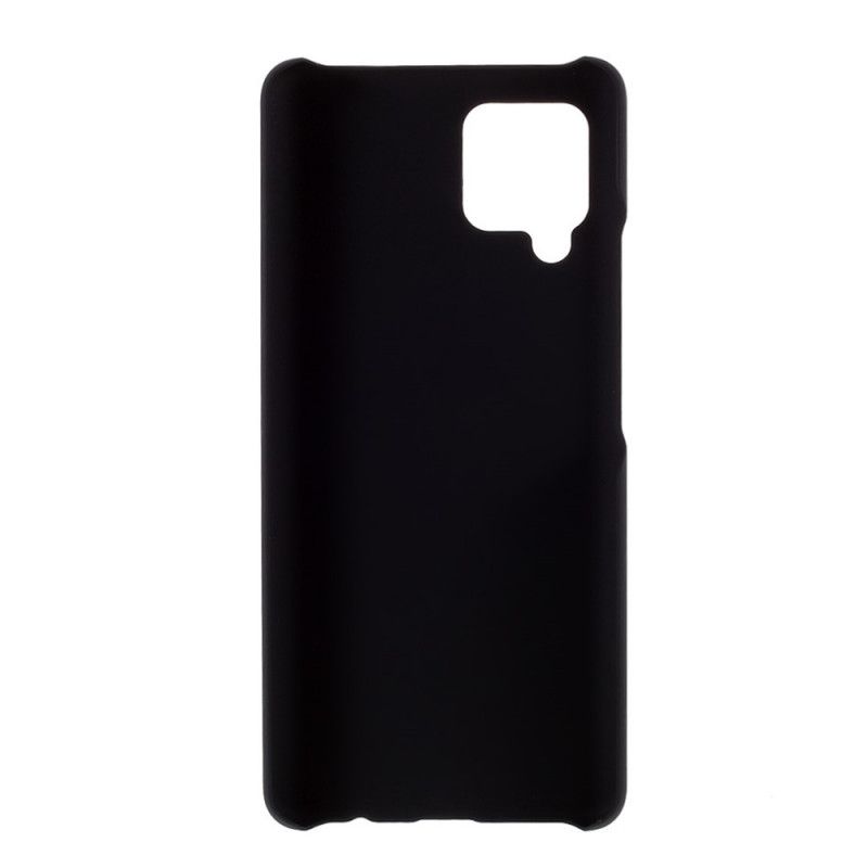 Hoesje Samsung Galaxy A42 5G Wit Zwart Hard Rubbereffect