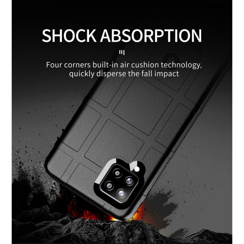 Hoesje voor Samsung Galaxy A42 5G Grijs Zwart Robuust Schild