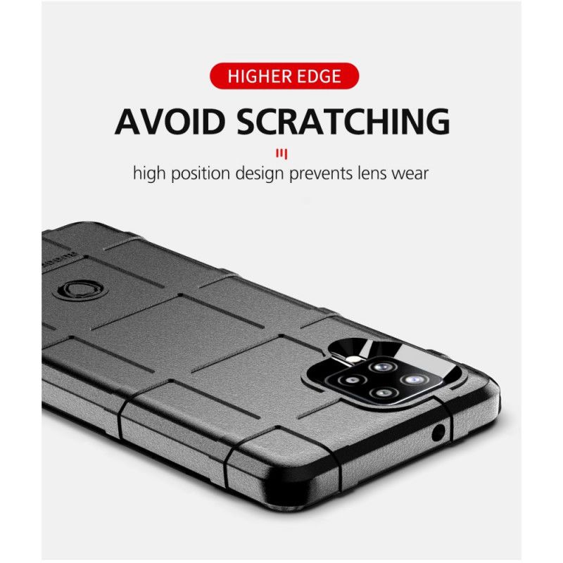 Hoesje voor Samsung Galaxy A42 5G Grijs Zwart Robuust Schild