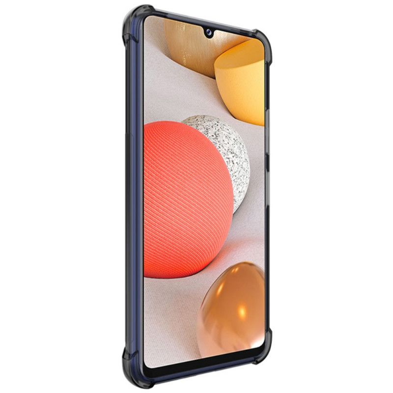 Hoesje voor Samsung Galaxy A42 5G Transparant Grijs Imak Zijdeachtig