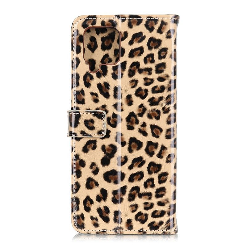 Leren Hoesje Samsung Galaxy A42 5G Luipaard