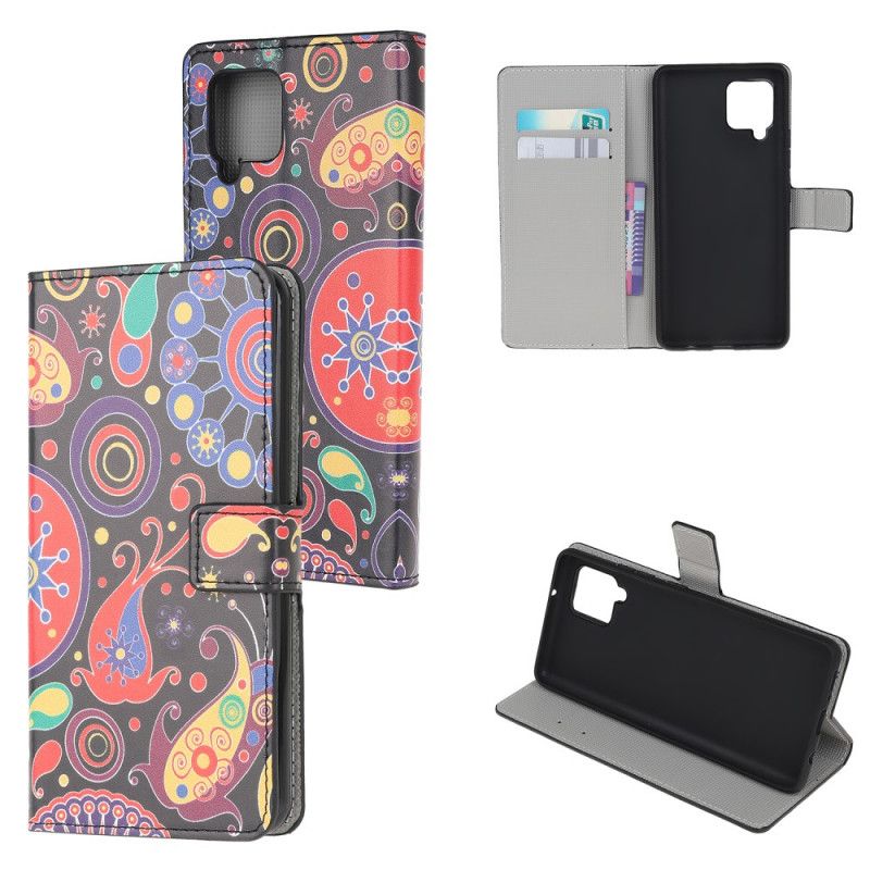 Leren Hoesje voor Samsung Galaxy A42 5G Melkwegontwerp