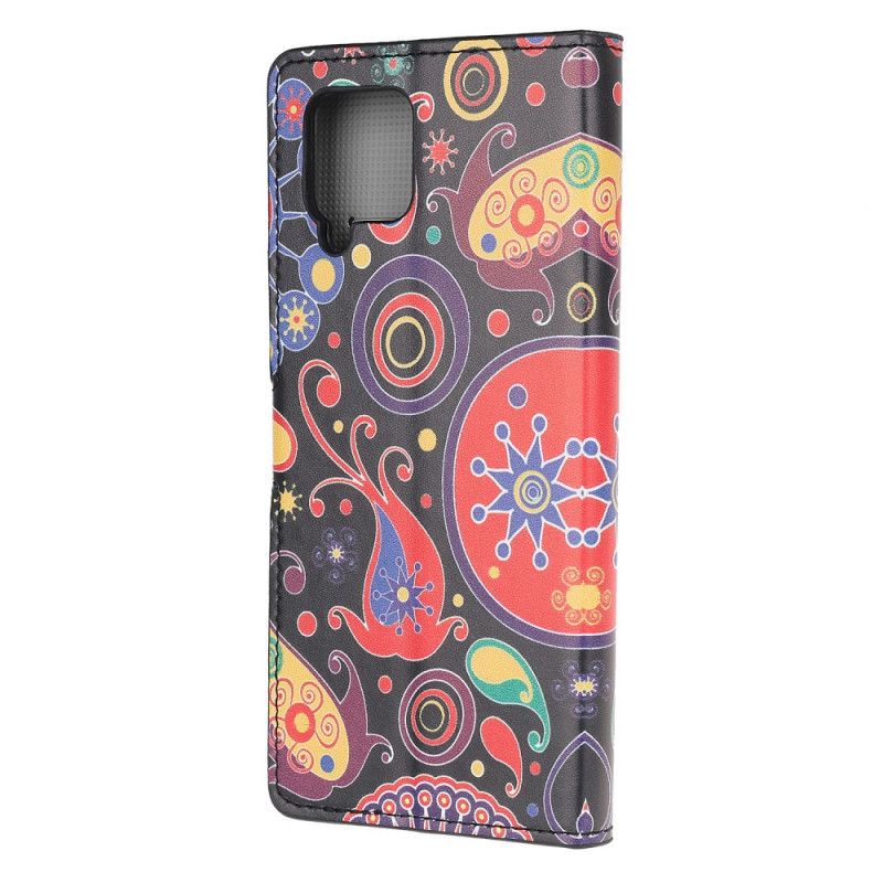 Leren Hoesje voor Samsung Galaxy A42 5G Melkwegontwerp