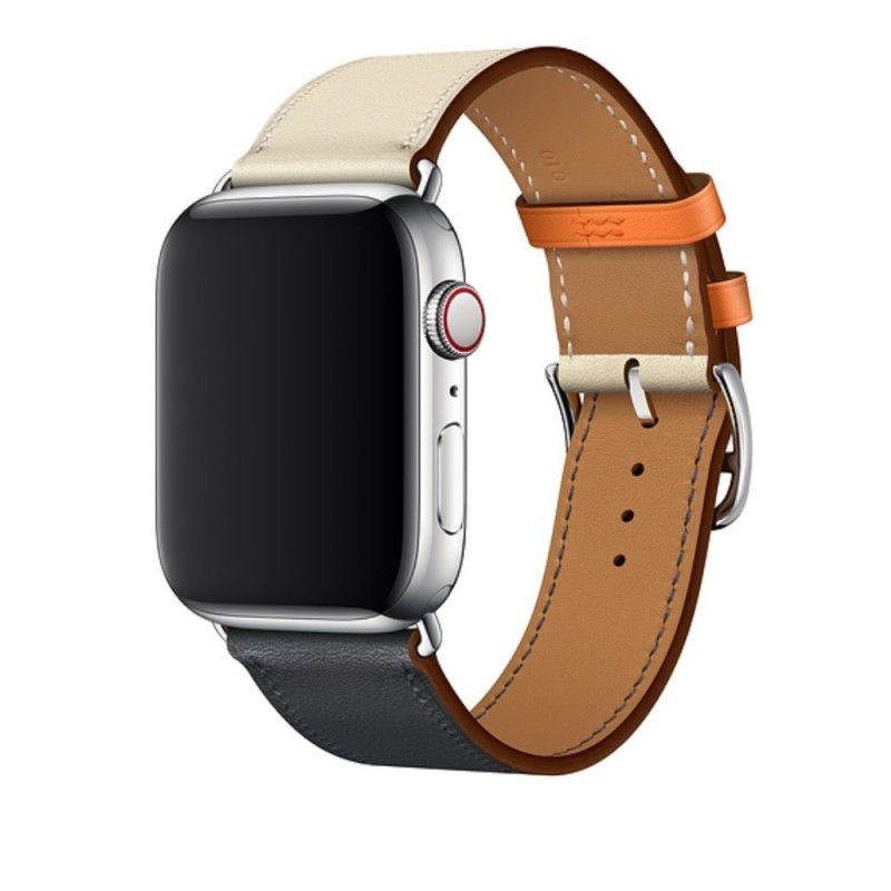 Apple Horlogeband 44/42 Mm Leer Levendige Kleuren
