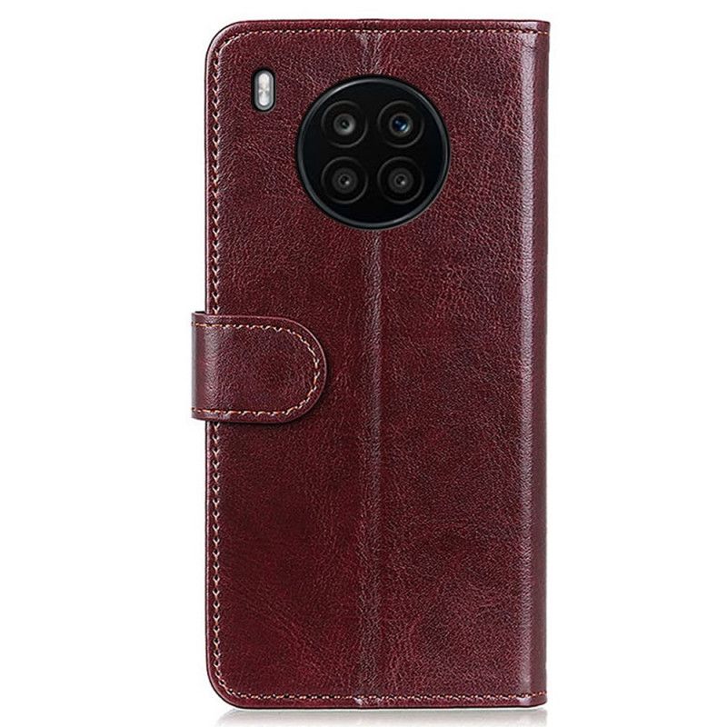 Flip Case Leren Huawei Nova 8i / Honor 50 Lite Frozen Finesse