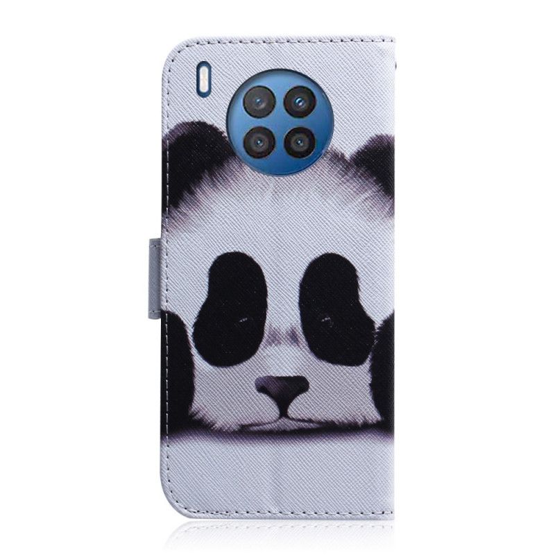 Flip Case Leren Huawei Nova 8i / Honor 50 Lite Panda Gezicht