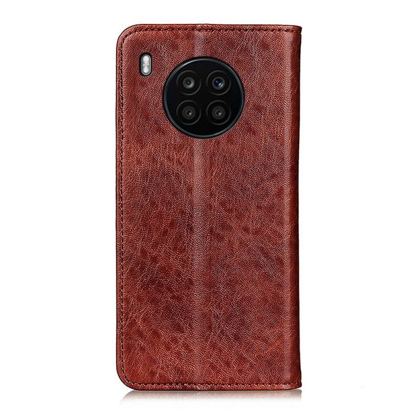 Folio-hoesje Huawei Nova 8i / Honor 50 Lite Mat Splitleer Bescherming Hoesje