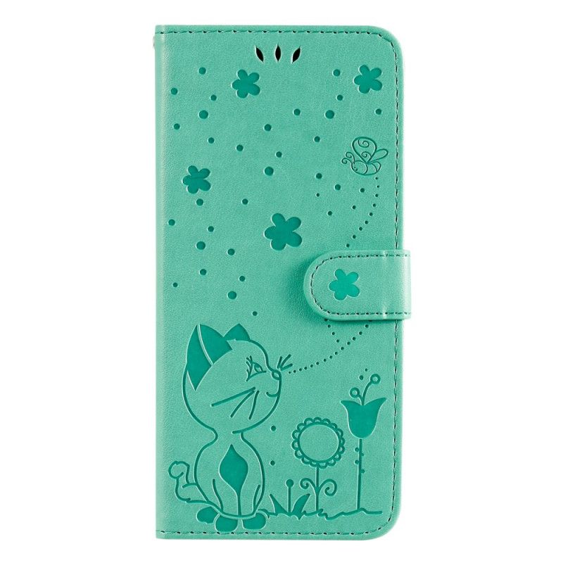 Folio-hoesje Huawei Nova 8i / Honor 50 Lite Telefoonhoesje Cat And Bee String