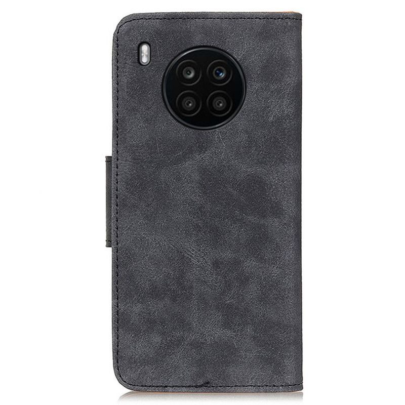 Folio-hoesje Huawei Nova 8i / Honor 50 Lite Telefoonhoesje Vintage Magnetische Klep