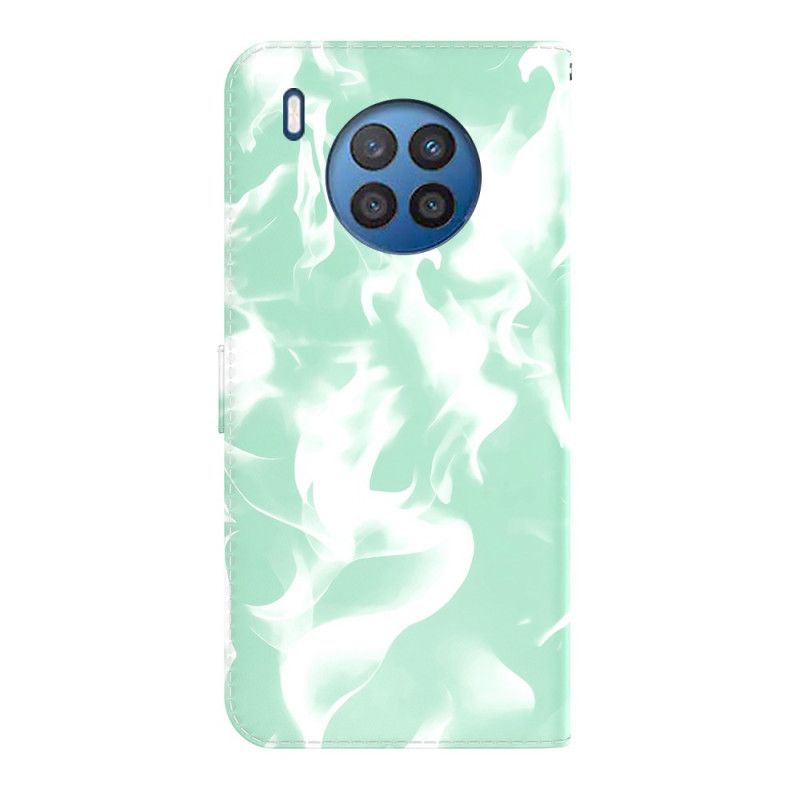 Leren Hoesje Huawei Nova 8i / Honor 50 Lite Abstract Patroon Bescherming Hoesje