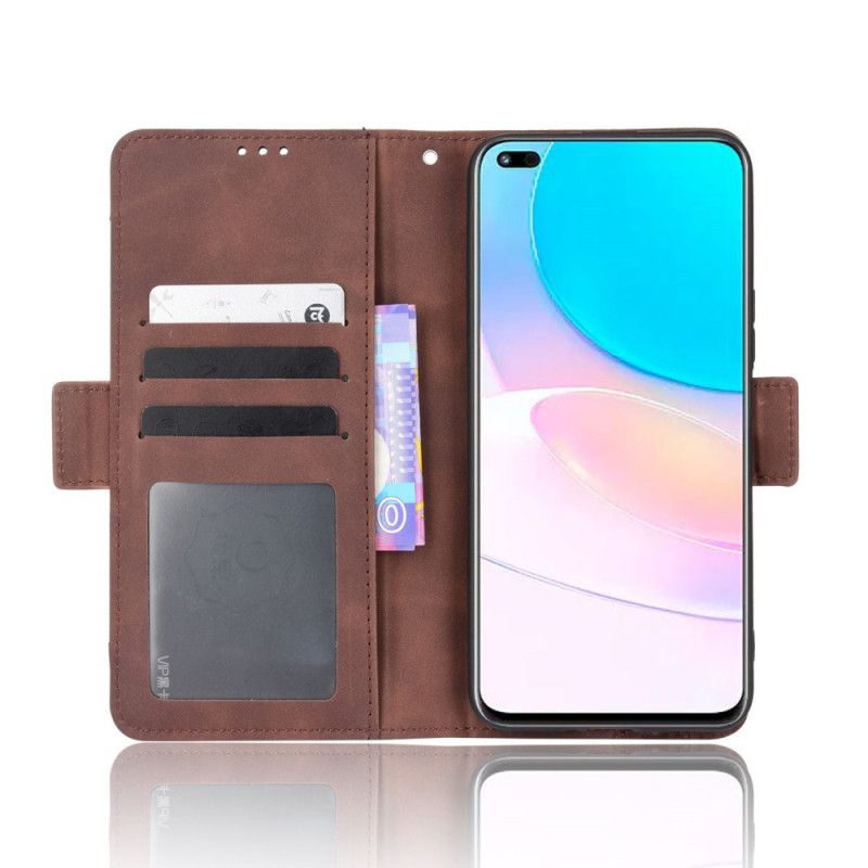 Leren Hoesje Voor Huawei Nova 8i / Honor 50 Lite Eersteklas Multi-kaart