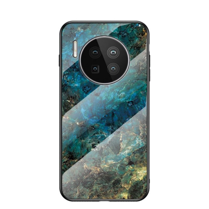 Case Hoesje Huawei Mate 40 Pro Wit Zwart Telefoonhoesje Premium Kleuren Gehard Glas