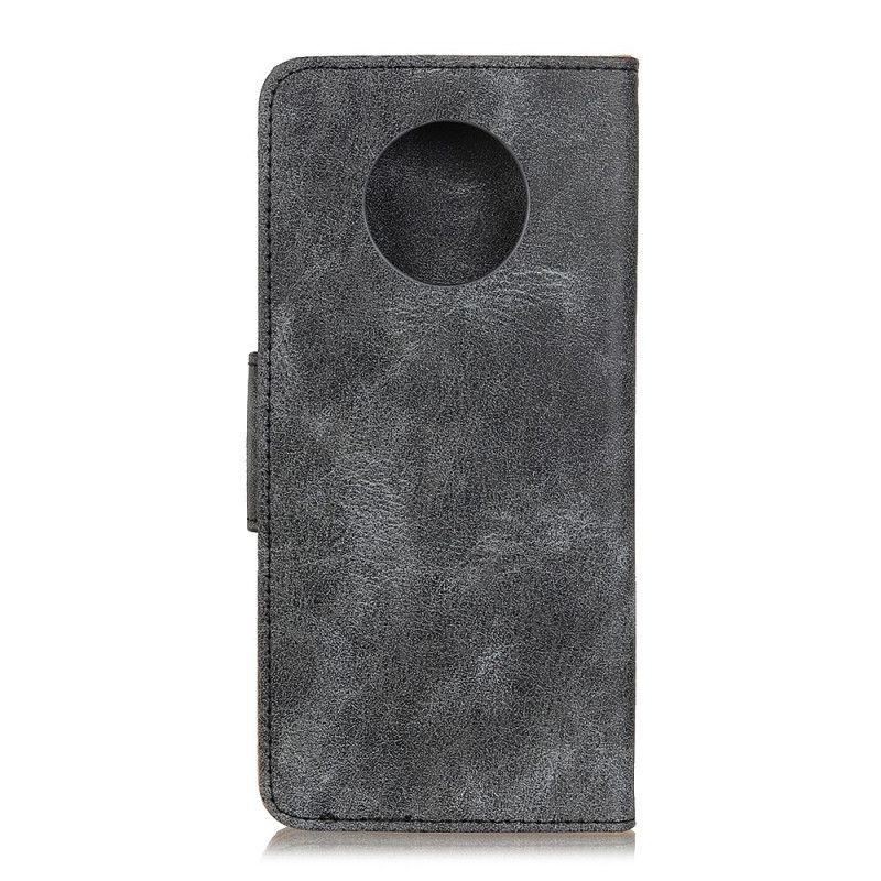 Cover Folio-hoesje Huawei Mate 40 Pro Bruin Grijs Telefoonhoesje Vintage Splitleer