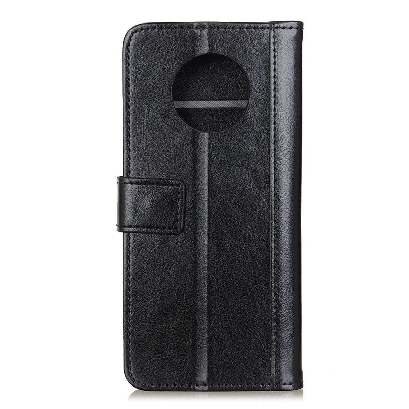 Cover Folio-hoesje Huawei Mate 40 Pro Rood Zwart Telefoonhoesje Antiek Leereffect Met Klinknagels
