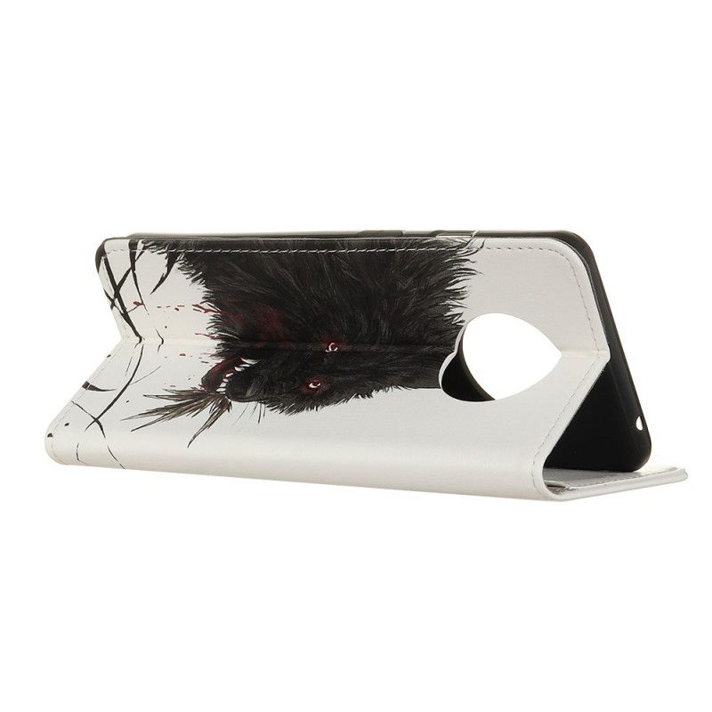 Flip Case Leren Huawei Mate 40 Pro Hongerige Wolf