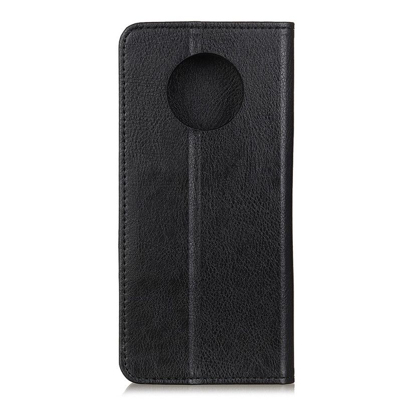 Folio-hoesje voor Huawei Mate 40 Pro Rood Zwart Enkel Split Lychee Leer
