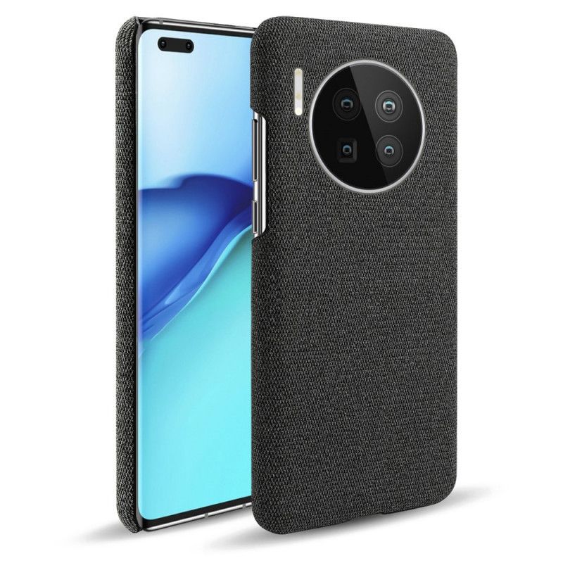 Hoesje Huawei Mate 40 Pro Grijs Zwart Chique Stof