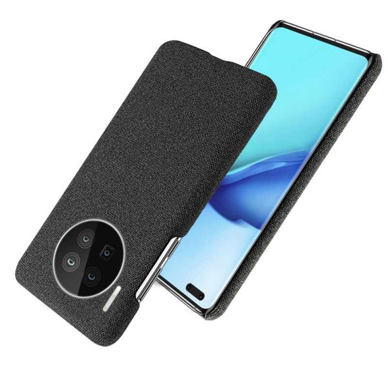 Hoesje Huawei Mate 40 Pro Grijs Zwart Chique Stof